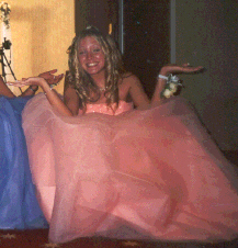Grad 02, when i was black. DRESS-->Fav colour